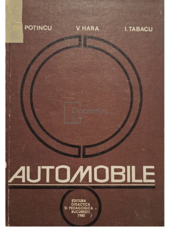 Gh. Potincu - Automobile - 1980 - Cartonata