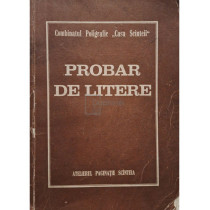 Probar de litere