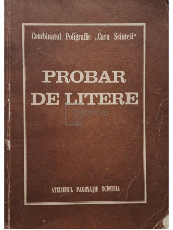 Probar de litere - Brosata