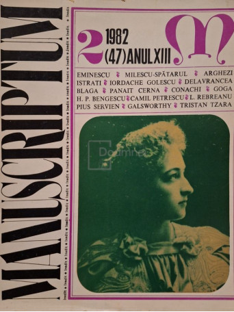 Al. Oprea - Manuscriptum 2/1982, (47) anul XIII - 1982 - Brosata