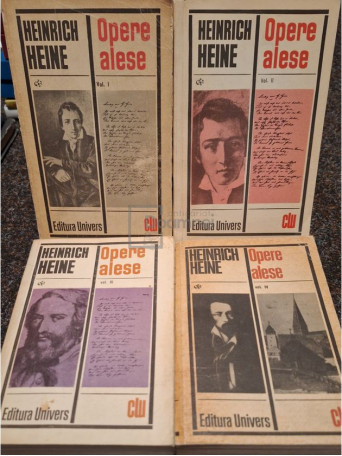 Heinrich Heine - Opere alese, 4 vol. - 1970 / 1971 / 1973 / 1975 - Brosata