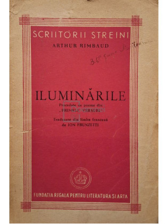 Arthur Rimbaud - Iluminarile - 1945 - Brosata
