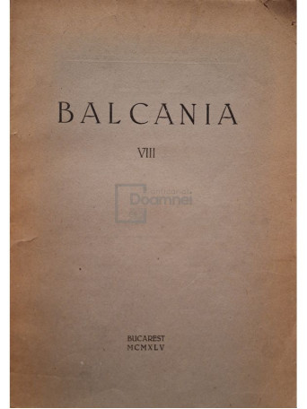 Victor Papacostea - Balcania VIII - 1945 - Brosata