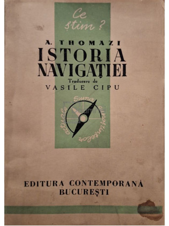 A. Thomazi - Istoria navigatiei - 1942 - Brosata