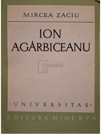 Mircea Zaciu - Ion Agarbiceanu - 1972 - Brosata