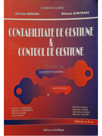 Chirata Caraiani - Contabilitate de gestiune si control de gestiune - 2005 - Brosata