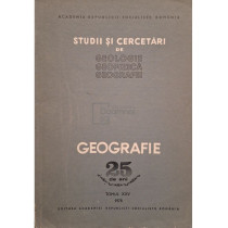 Studii si cercetari de geologie, geofizica, geografie, tomul XXV