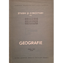 Studii si cercetari de geologie, geofizica, geografie, tomul XXVI