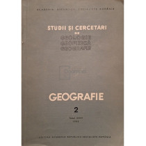 Studii si cercetari de geologie, geofizica, geografie, tomul XXVII, nr. 2