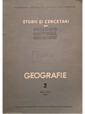 T. Morariu - Studii si cercetari de geologie, geofizica, geografie, tomul XXVII, nr. 2 - 1980 - Brosata