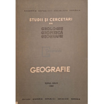 Studii si cercetari de geologie, geofizica, geografie, tomul XXVIII