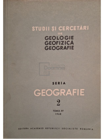 T. Morariu - Studii si cercetari de geologie, geofizica, geografie, tomul XV, nr. 2 - 1968 - Brosata