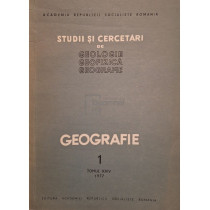 Studii si cercetari de geologie, geofizica, geografie, tomul XXIV, nr. 1