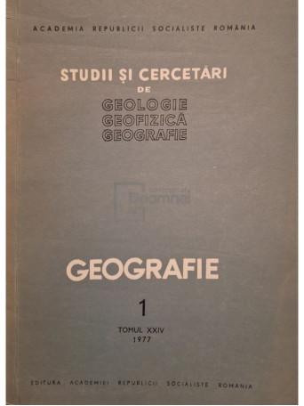 T. Morariu - Studii si cercetari de geologie, geofizica, geografie, tomul XXIV, nr. 1 - 1977 - Brosata