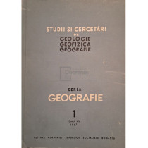 Studii si cercetari de geologie, geofizica, geografie, tomul XIV, nr. 1