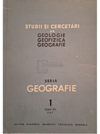 T. Morariu - Studii si cercetari de geologie, geofizica, geografie, tomul XIV, nr. 1 - 1967 - Brosata