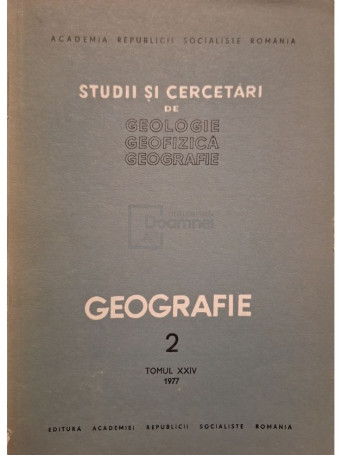 T. Morariu - Studii si cercetari de geologie, geofizica, geografie, tomul XXIV, nr. 2 - 1977 - Brosata