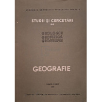 Studii si cercetari de geologie, geofizica, geografie, tomul XXXIV