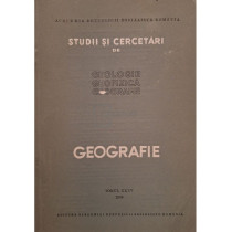 Studii si cercetari de geologie, geofizica, geografie, tomul XXXV