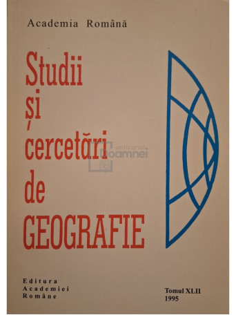Victor Tufescu - Studii si cercetari de geografie, vol. 42 - 1995 - Brosata
