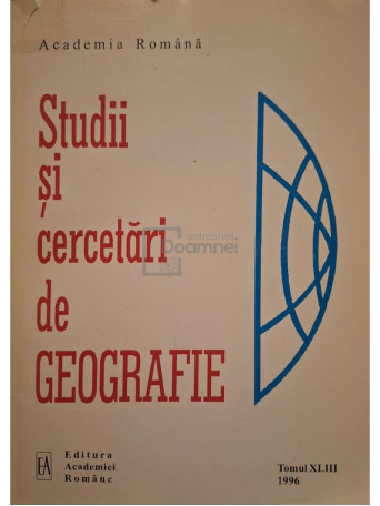 Victor Tufescu - Studii si cercetari de geografie, vol. 43 - 1996 - Brosata