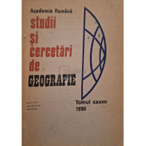 Studii si cercetari de geografie, vol. 37