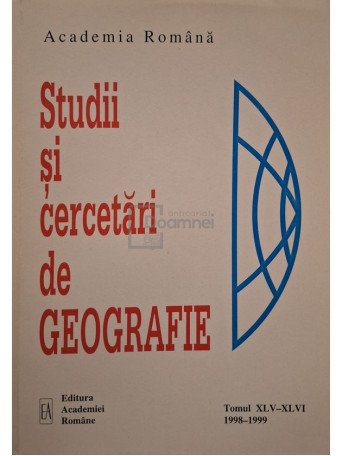 Studii si cercetari de geografie, vol. XLV - XLVI - 1999 - Brosata