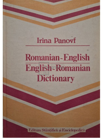 Irina Panovf - Romanian-English, english-romanian dictionary - 1986 - Cartonata