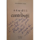 Marian Popa - Studii si contributii (semnata) - 2003 - Brosata