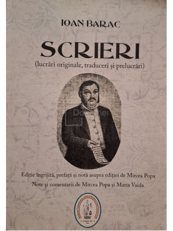 Ioan Barac - Scrieri (lucrari originale, traduceri si prelucrari) - 2021 - Brosata