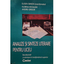 Analize si sinteze literare pentru liceu