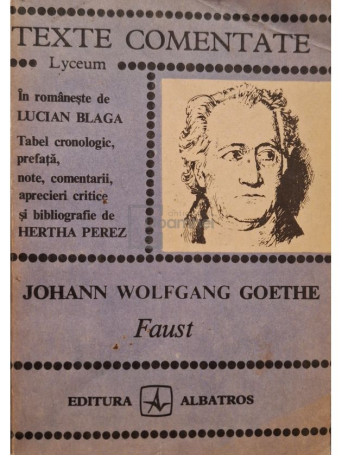 Hertha Perez - Johann Wolfgang Goethe - Faust - 1982 - Brosata