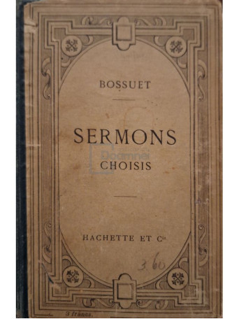 Bossuet - Sermons choisis - 1909 - Cartonata