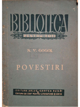 Nikolai Vasilievici Gogol - Povestiri - 1953 - Brosata