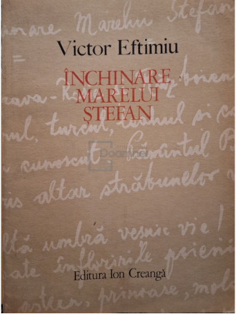 Victor Eftimiu - Inchinare marelui Stefan - 1975 - Brosata