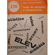 Teste de aptitudini si perspicacitate
