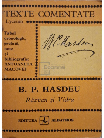 Antoaneta Macovei - B. P. Hasdeu - Razvan si Vidra - 1979 - Brosata