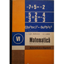 Matematica - Manual pentru clasa a VI-a