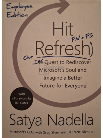Satya Nadella - Hit refresh - 2017 - Cartonata