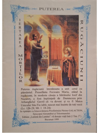 Puterea rugaciunii - Iertarea mortilor - 1999 - Brosata