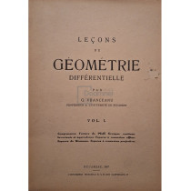 Lecons de geometrie differentielle, vol. 1 (semnata)
