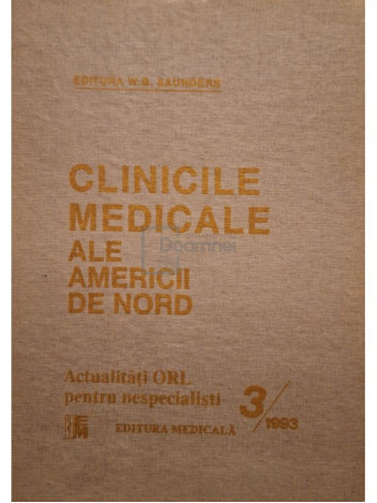 Jordan S. Josephson - Clinicile medicale ale Americii de Nord, nr. 3/1993 - 1993 - Cartonata