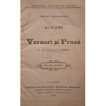 Scrieri in versuri si prosa