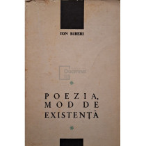 Poezia, mod de existenta