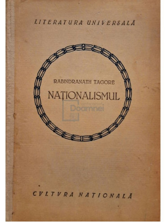 Rabindranath Tagore - Nationalismul - 1922 - Cartonata