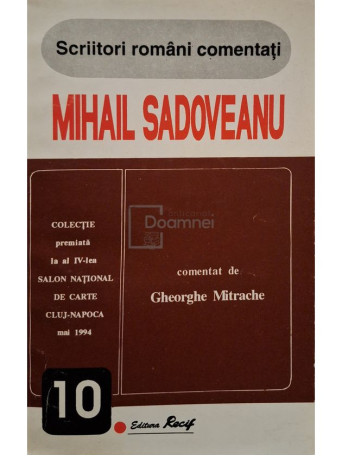 Gheorghe Mitrache - Mihail Sadoveanu - 1994 - Brosata