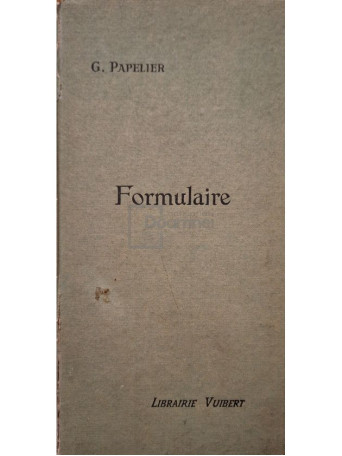 G. Papelier - Formulaire - Cartonata