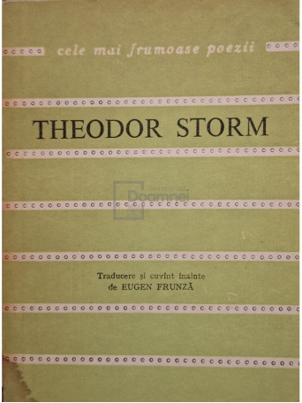 Theodor Storm - Poezii - 1979 - Brosata