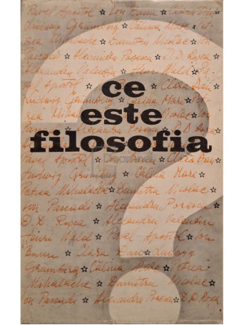 Clara Dan - Ce este filosofia? - 1970 - Cartonata