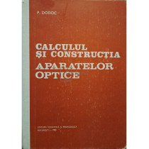 Calculul si constructia aparatelor optice